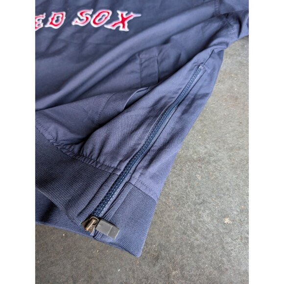 Vintage Nike Team Center Swoosh Boston Red Sox Pullover Windbreaker Sz M Blue - Picture 6 of 9